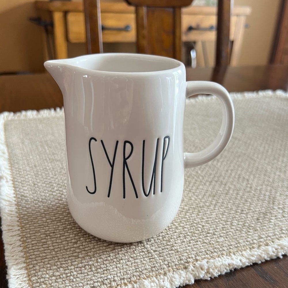 Rae Dunn Ceramic Syrup Pitcher